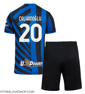 Inter Milan Hakan Calhanoglu #20 Dětské Domácí Dres 2024-25 Krátký Rukáv (+ trenýrky)
